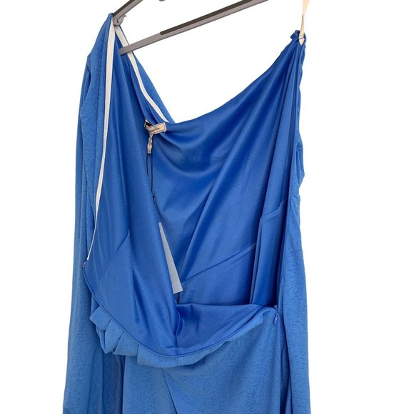 BCBGeneration Azure One Shoulder Mini Dress Cutout Size 16 NWT 6547 Asym Neck - Picture 6 of 16